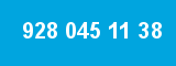 928 045 11 38 928 045 11 38